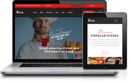 Rica - Multipage Restaurant HTML Template