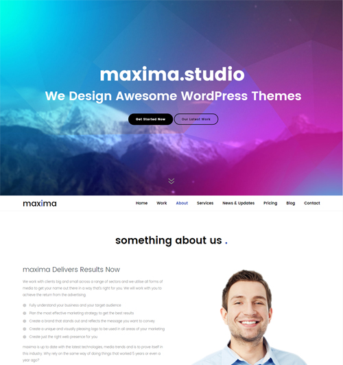 Trend html template with page builder